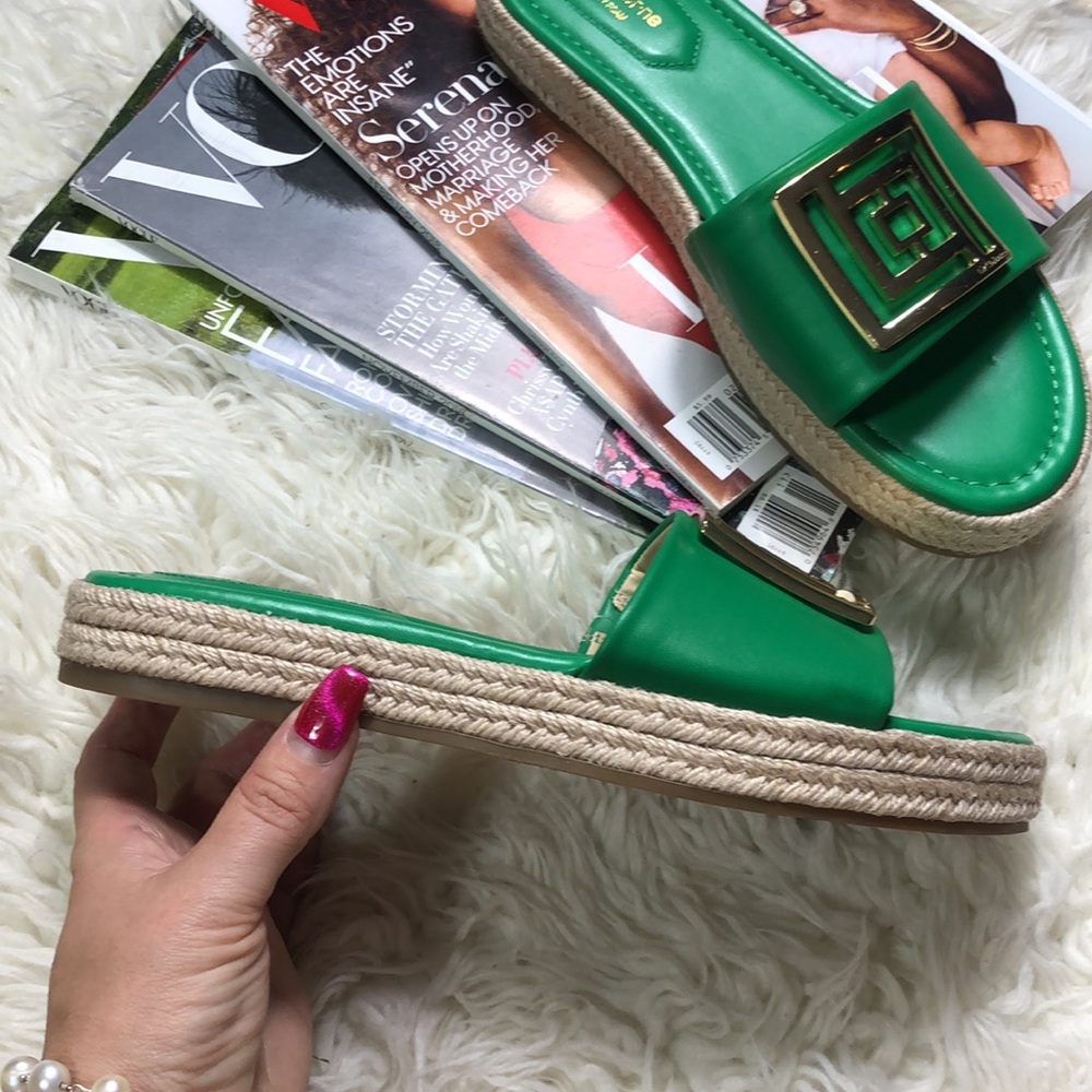 New Liz Claiborne Green Farley Shoes Sandals - Picture 5 of 7